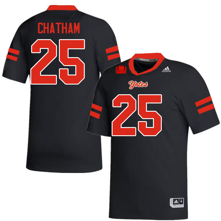 South Dakota Coyotes #25 Matt Chatham College Football Jerseys,Uniforms-Black